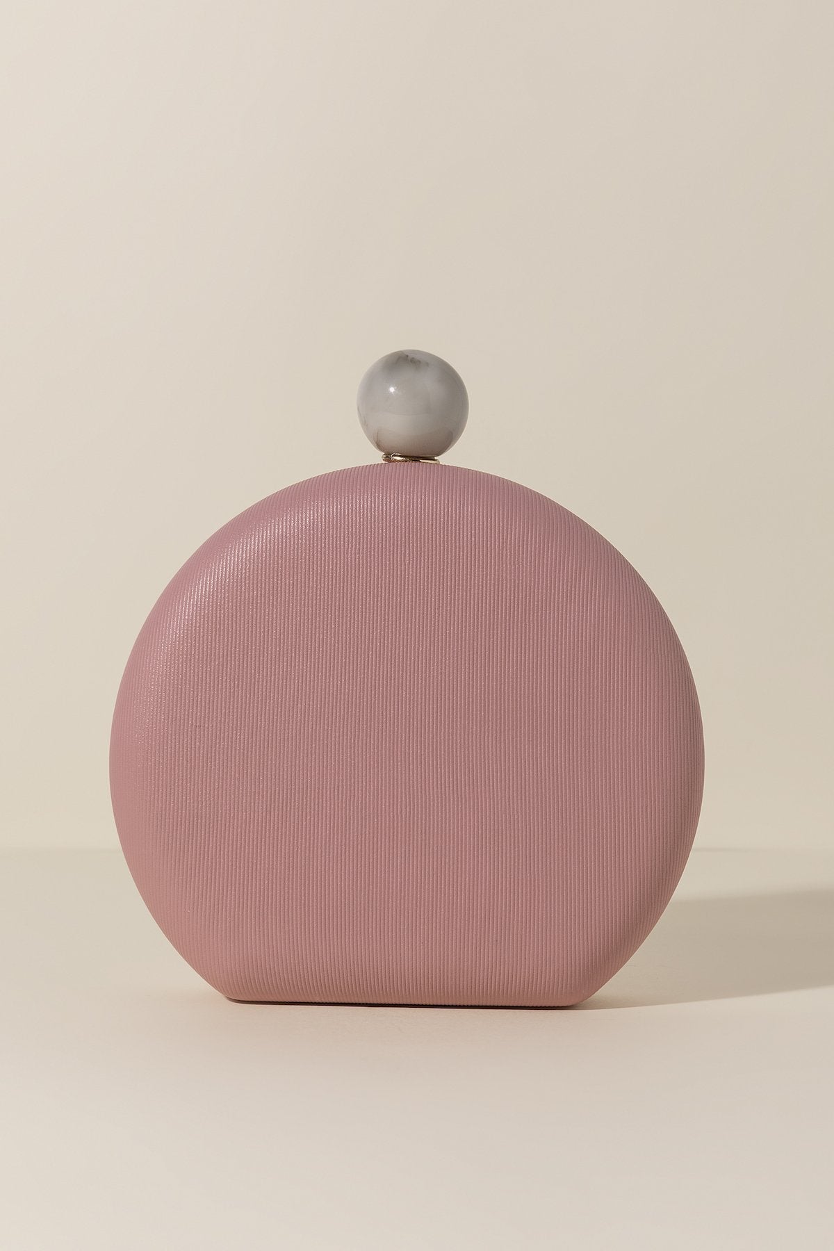 Clutch PillBox Hueso Rosa Peonia · Rivera ·
