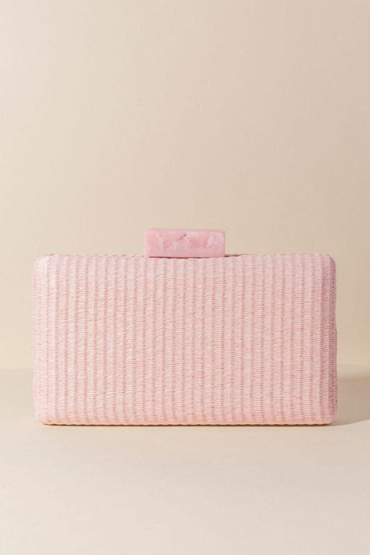 Clutch Rafia Candy Rosa · Rivera ·