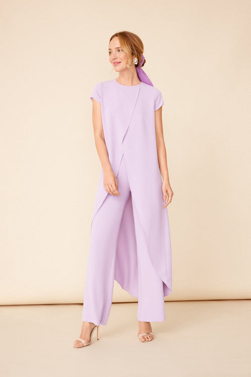 Conjunto Top Maca + Pantalon Lisa Lilac · Wisteria ·