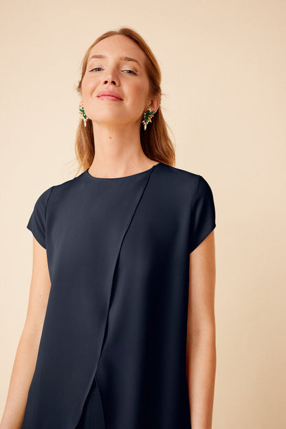 Conjunto Top Maca + Pantalon Lisa Navy · Wisteria ·