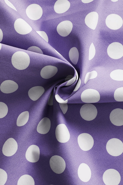 Maisie Lilac Polka Dot Full Circle Midi Skirt