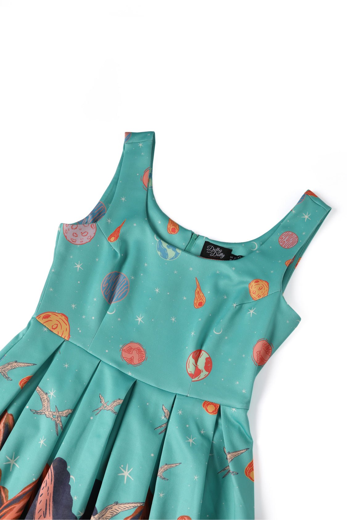 Amanda Dinosaur Extinction Asteroid Dress