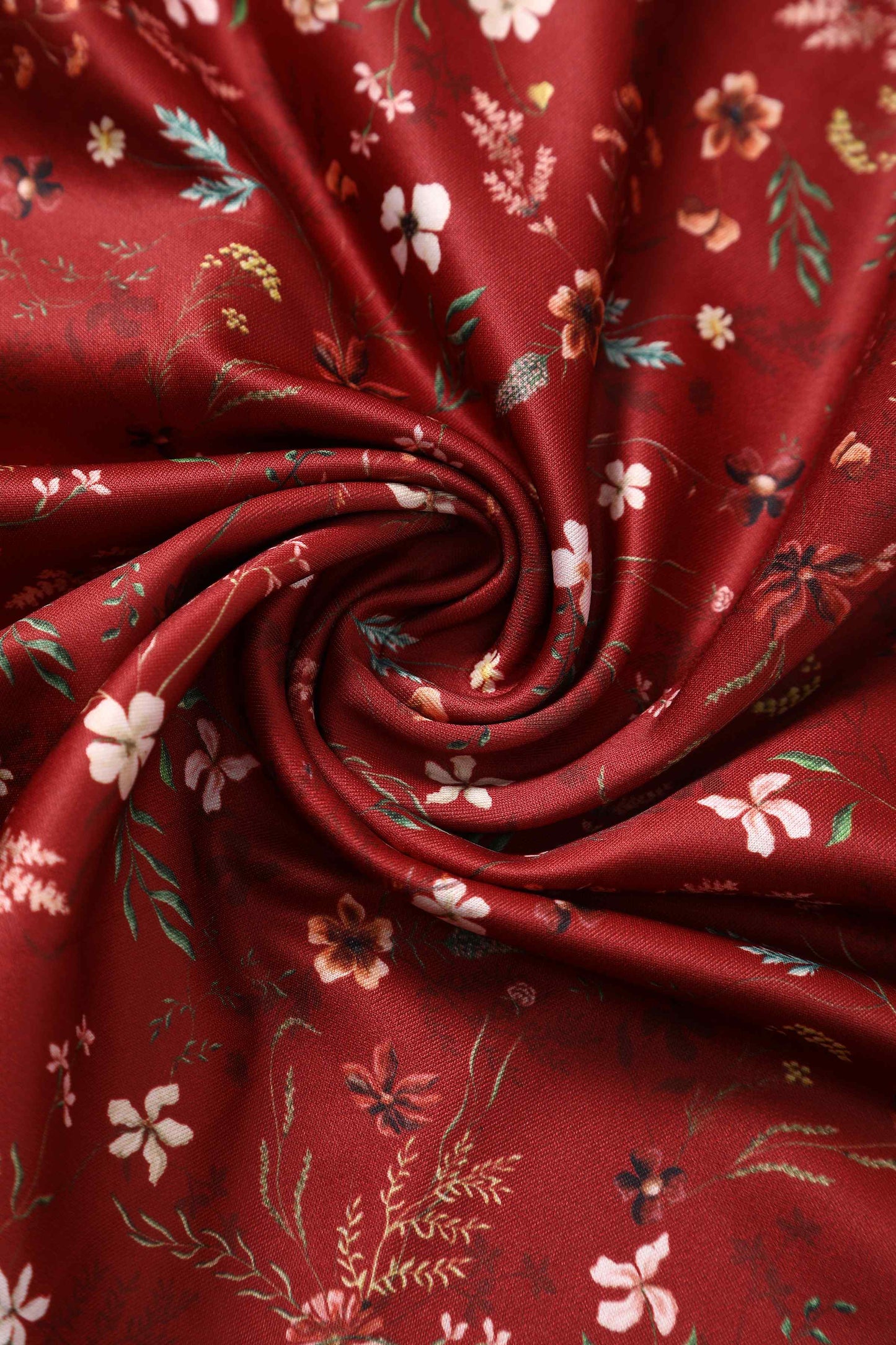 Lily Ditsy Floral Off Shoulder Dress In Red
