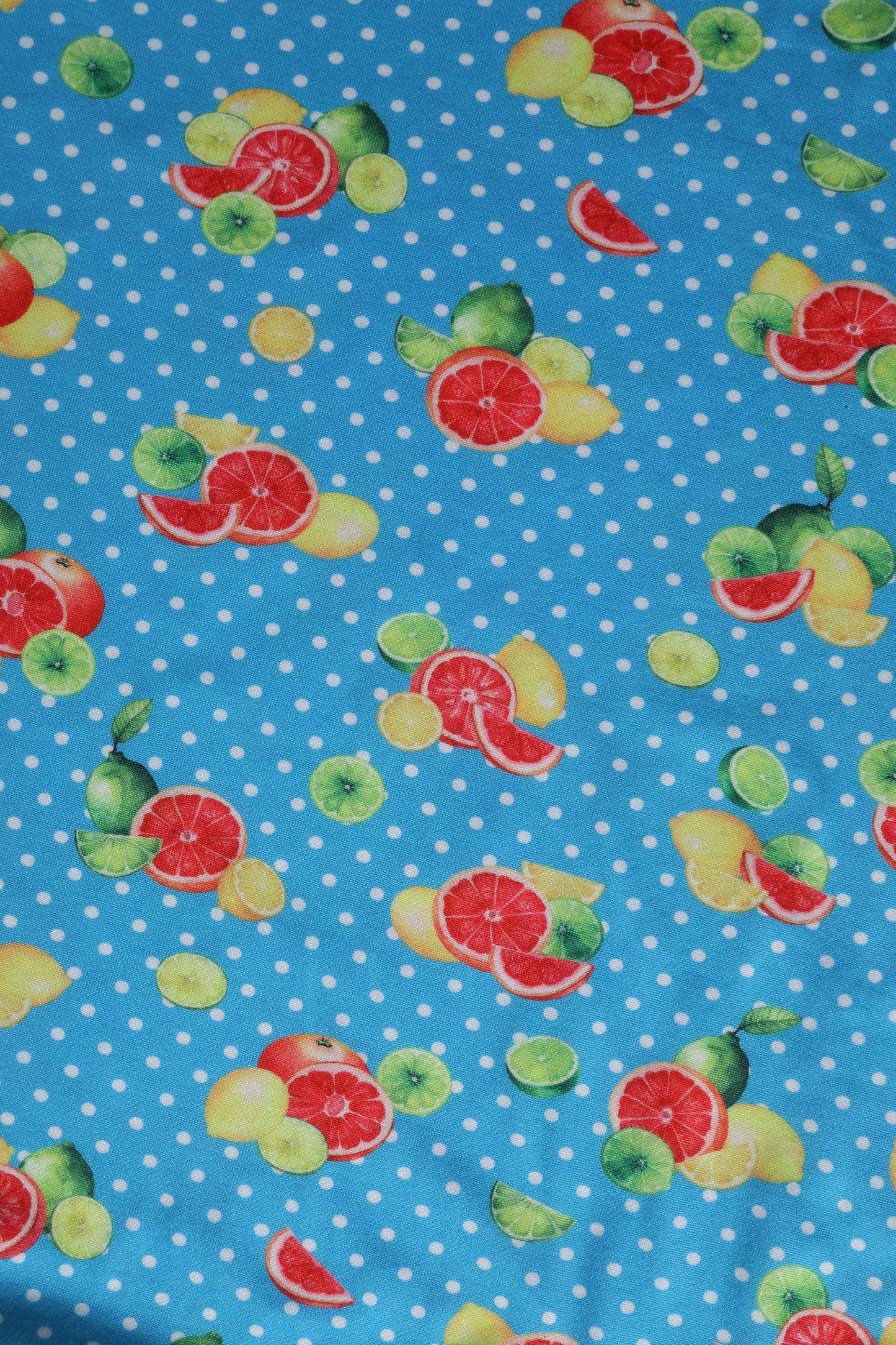 Donna Polka Dot Citrus Tea Dress