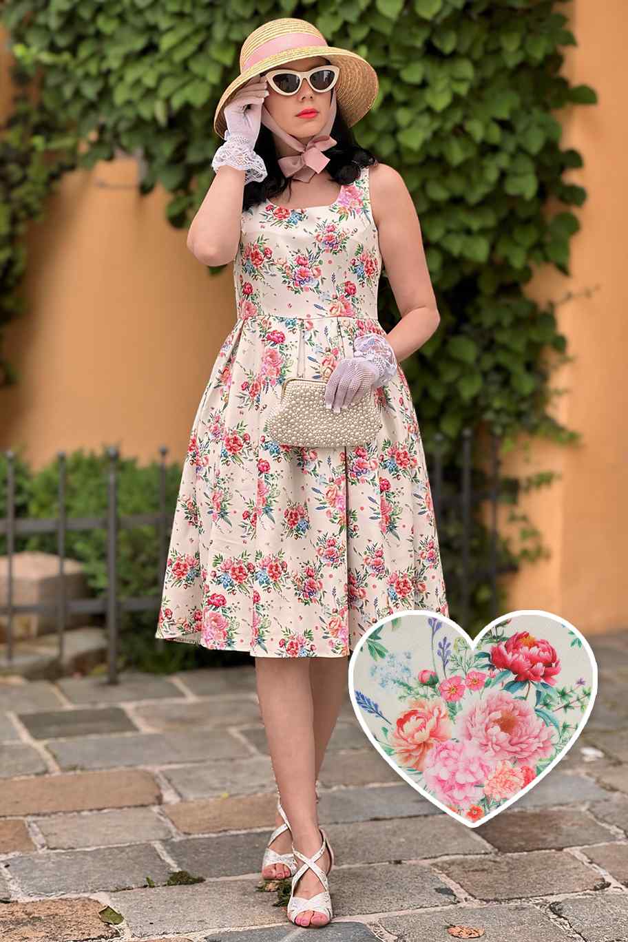 Amanda English Garden Swing Dress