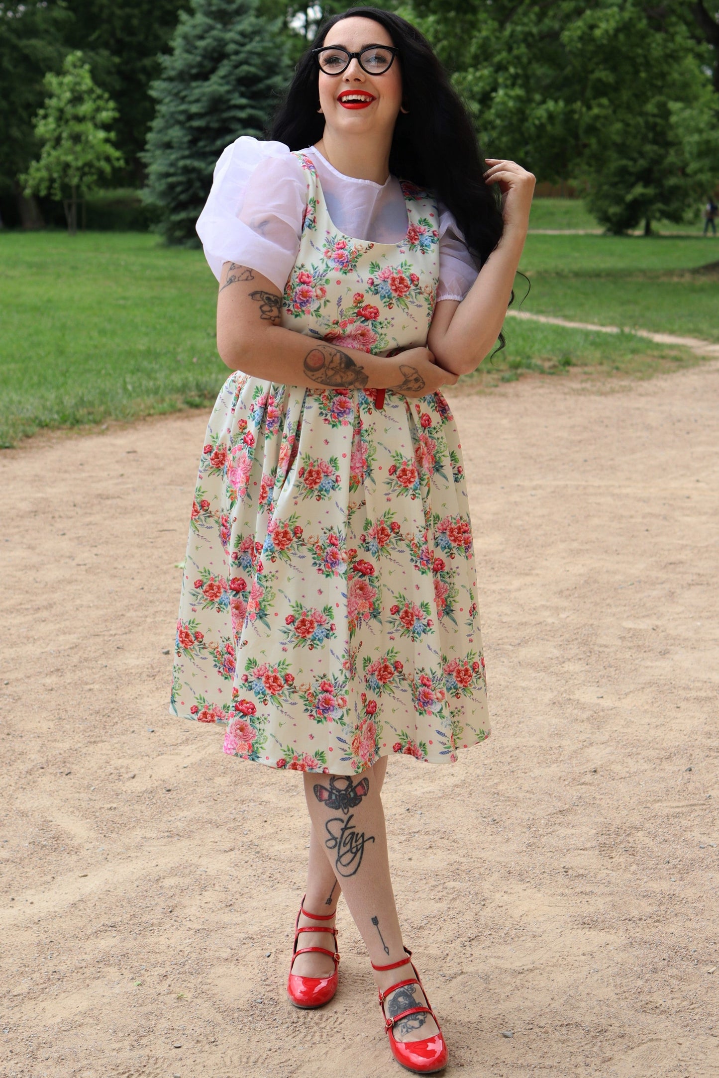 Amanda English Garden Swing Dress