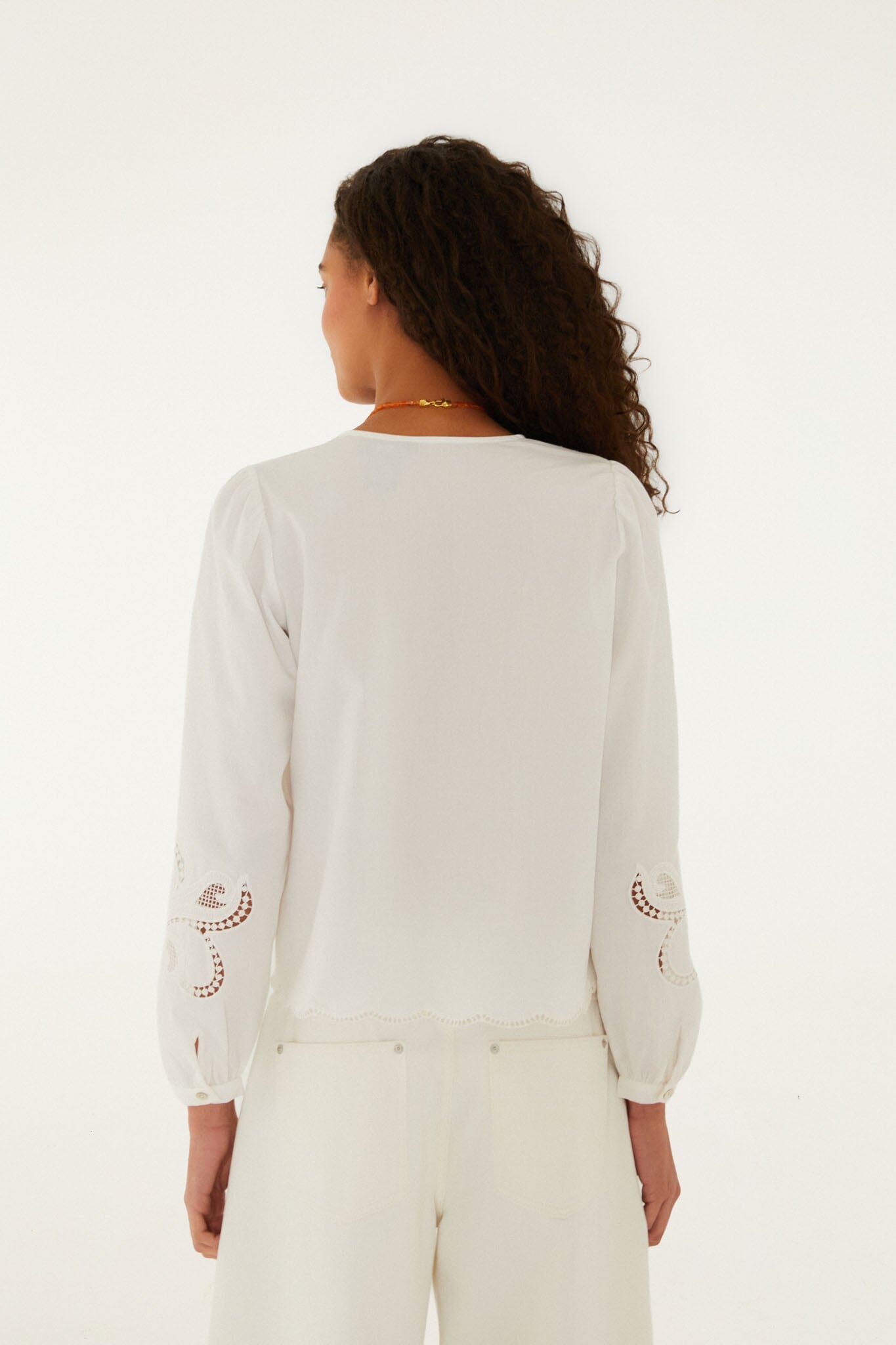 Off-White Richelieu Long Sleeve Blouse