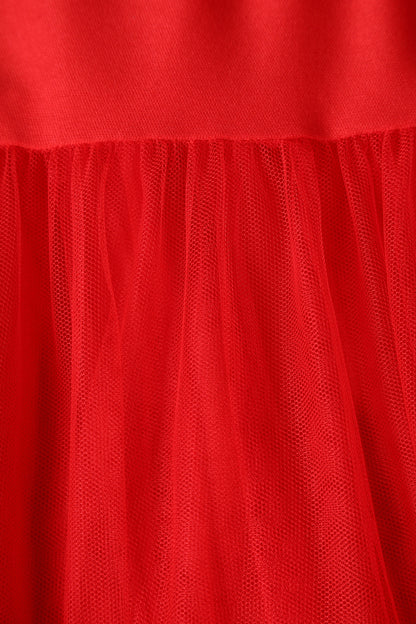 Fluffy Net Petticoat 25.5 In Red