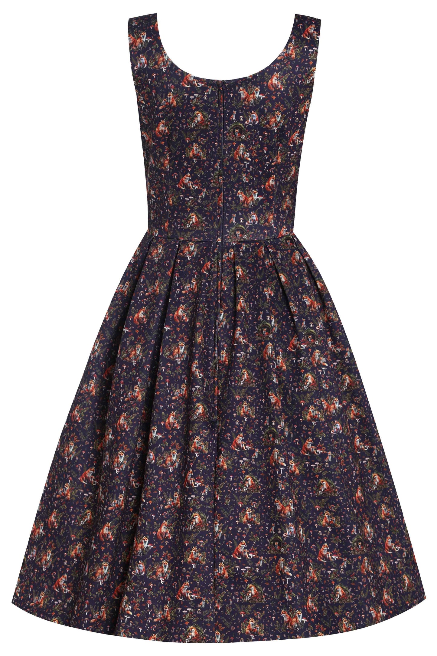 Amanda Purple Fox Den Swing Dress