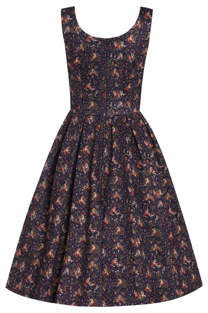 Amanda Purple Fox Den Swing Dress