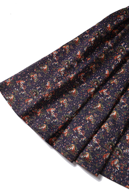 Amanda Purple Fox Den Swing Dress