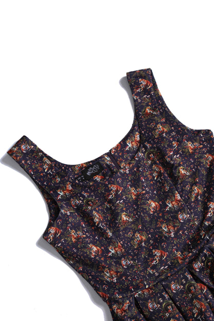 Amanda Purple Fox Den Swing Dress
