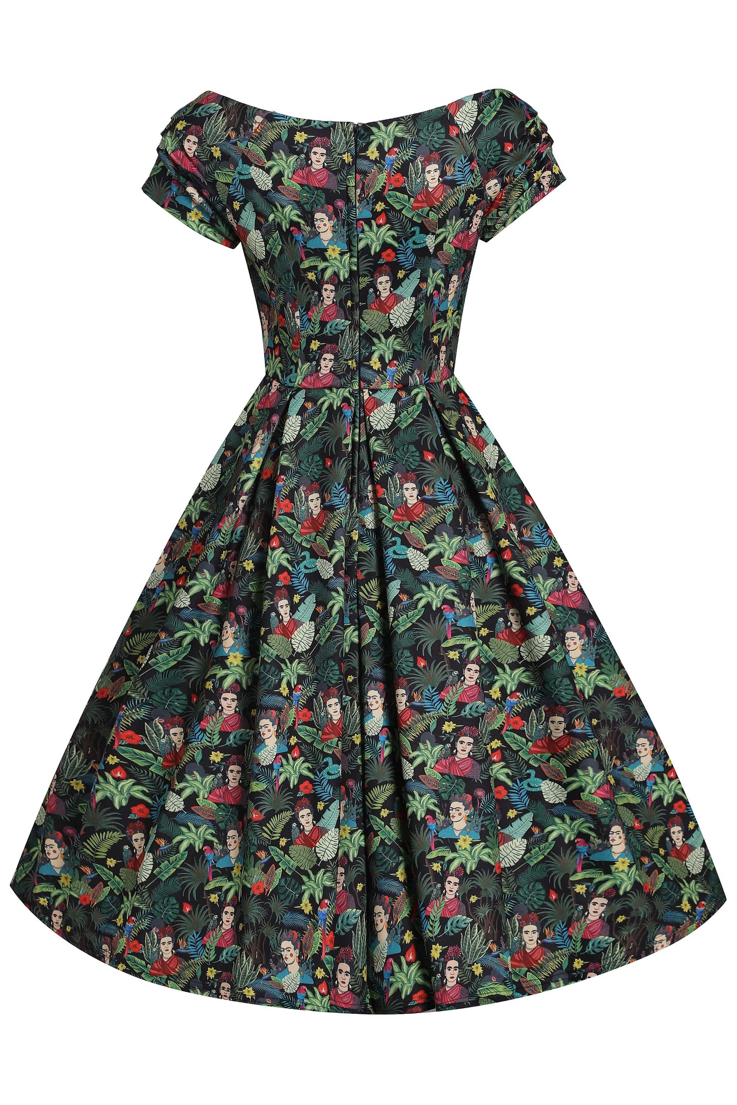Lily Frida Kahlo Inspired Off Shoulder Dress