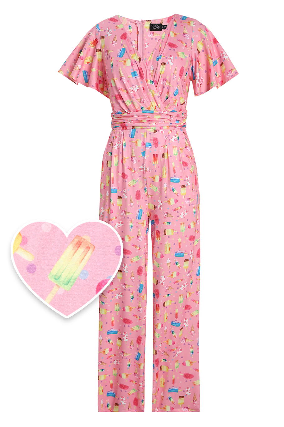 Esther Pink Ice Lolly Jumpsuit
