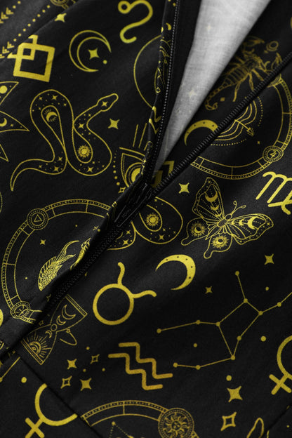 Amanda Gold Horoscope Swing Dress In Black