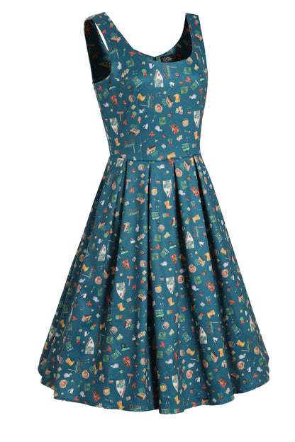 Amanda Green Gardening Print Swing Dress