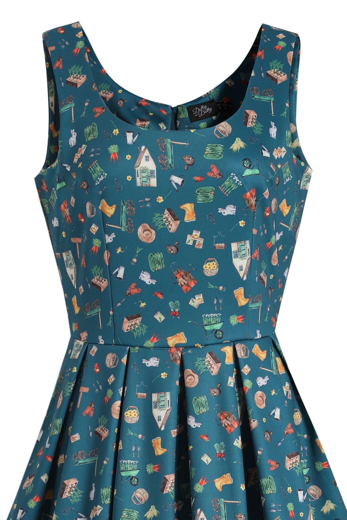 Amanda Green Gardening Print Swing Dress