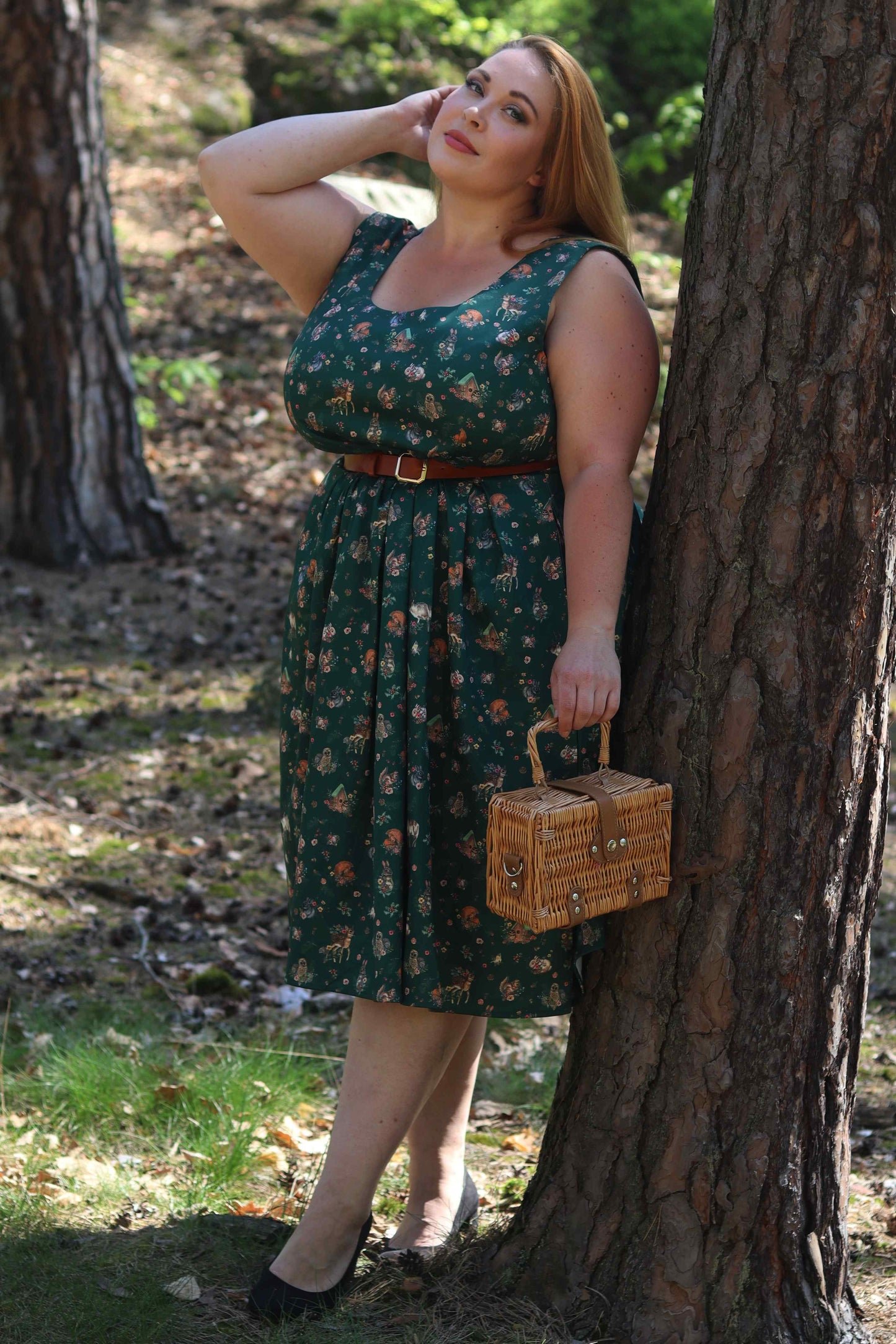 Amanda Green Woodland Forest Swing Dress