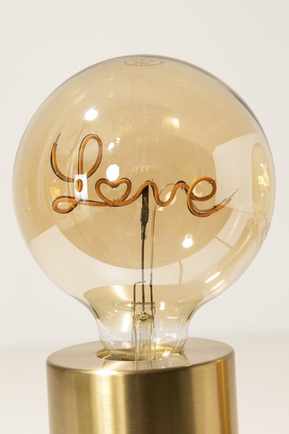 Lampara Love Dorada · Deco ·