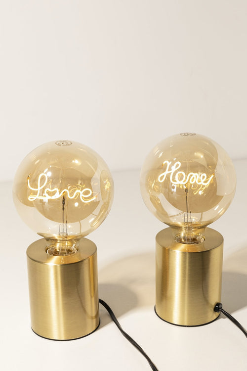 Lampara Love Dorada · Deco ·