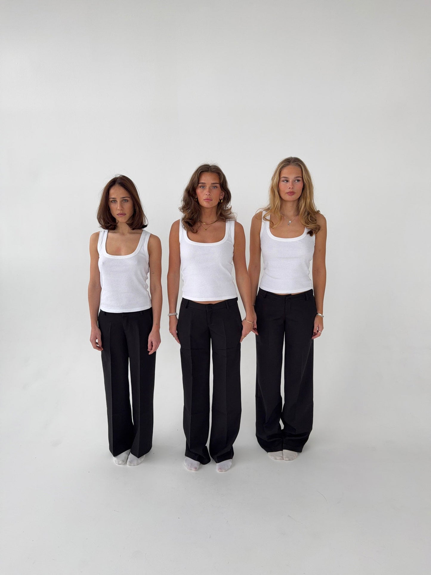 Britney low waisted suit pants - Black