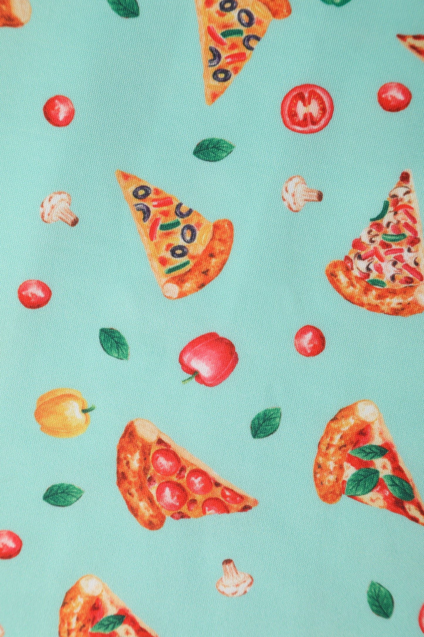 Amanda Light Blue Pizza Swing Dress