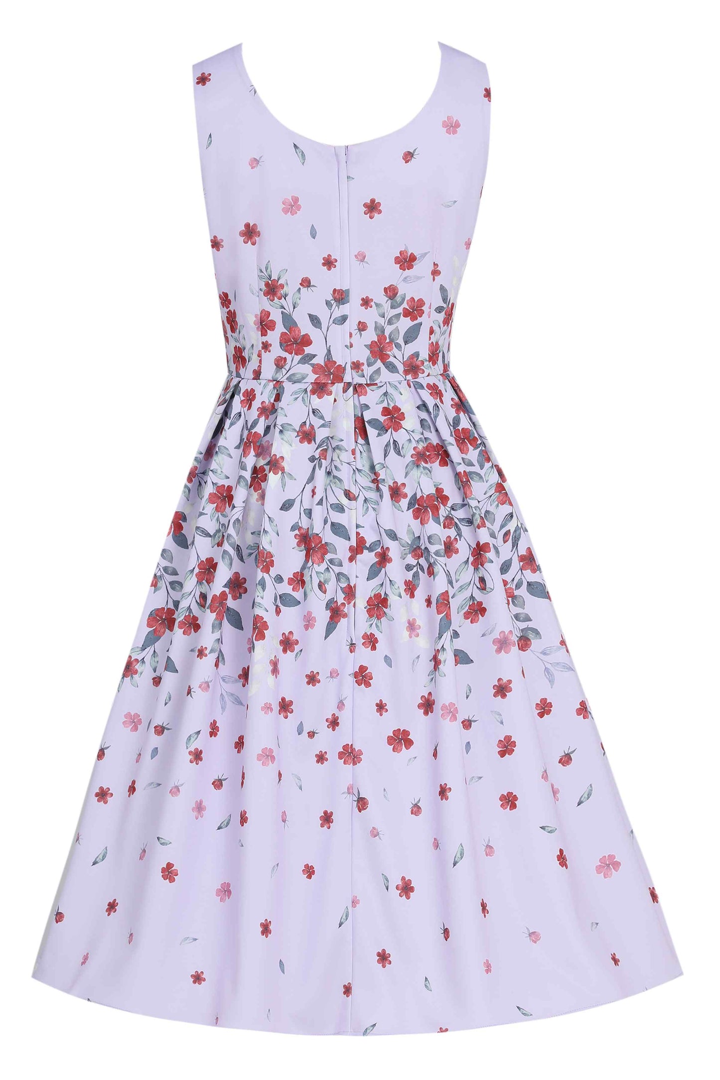 Amanda Lilac Falling Flower Swing Dress