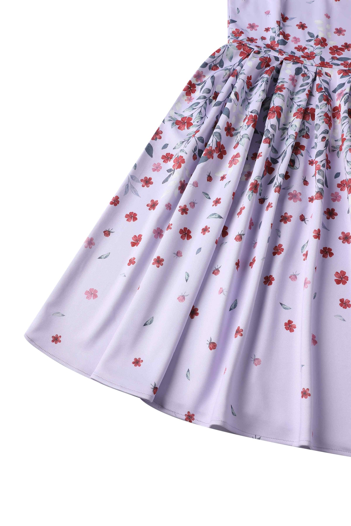 Amanda Lilac Falling Flower Swing Dress