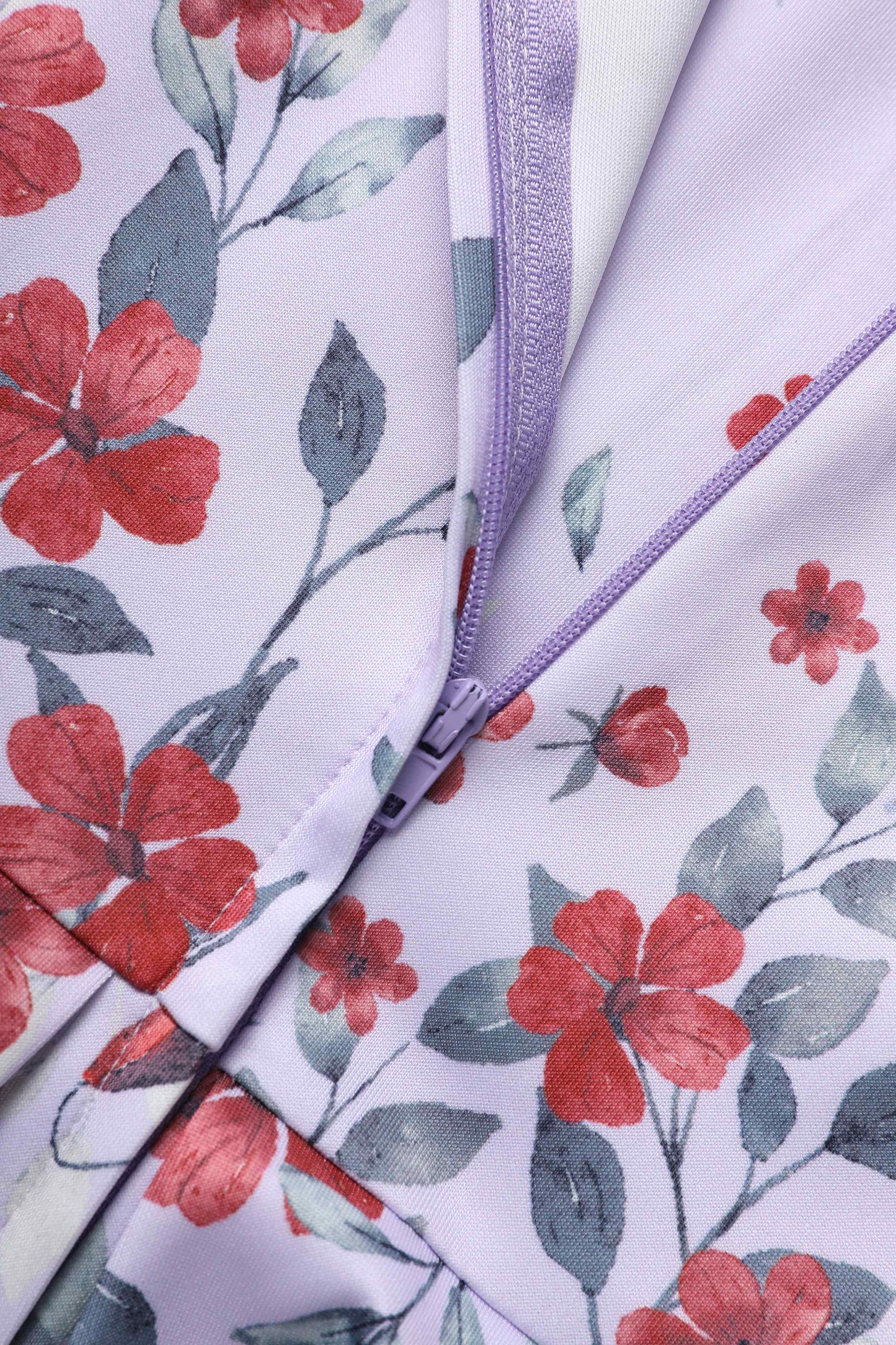 Amanda Lilac Falling Flower Swing Dress