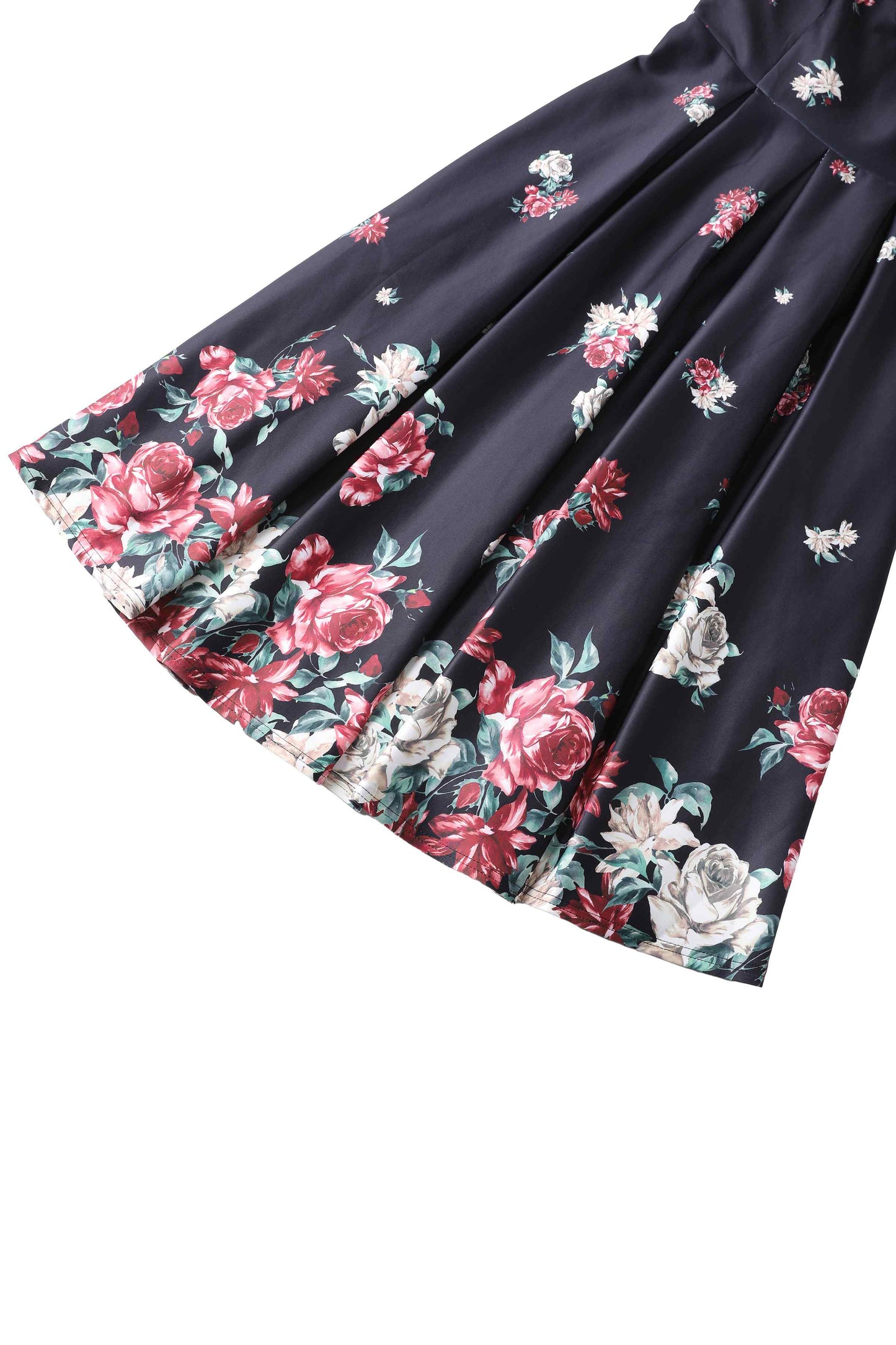 Lily Black Falling Rose Off Shoulder Dress