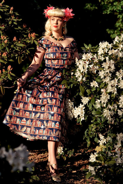 Lily Off Shoulder Book & Owl Dress