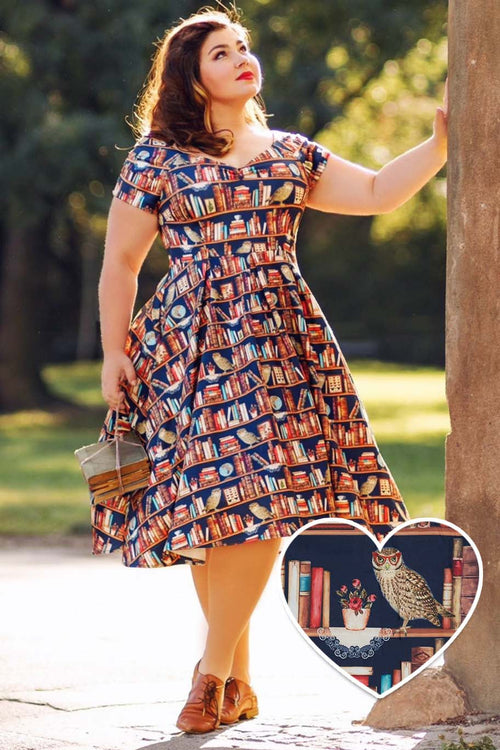 Lily Off Shoulder Book & Owl Dress