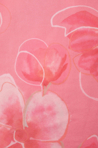 Lily Pink Floral Off Shoulder Circle Dress