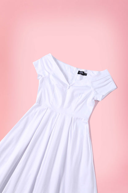 Lily White Off Shoulder Midi Dress