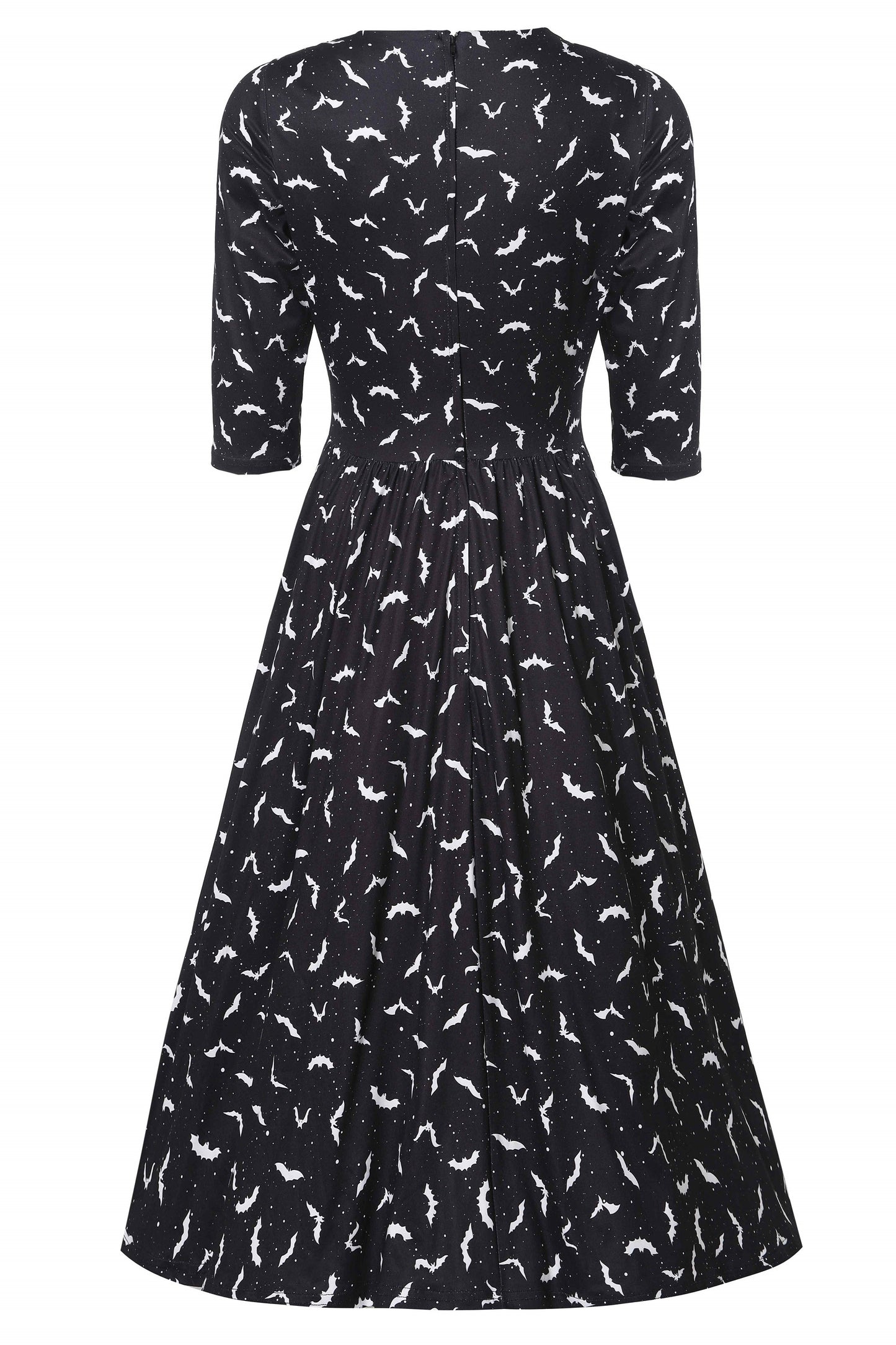 Billie Long Sleeved Black Bat Dress