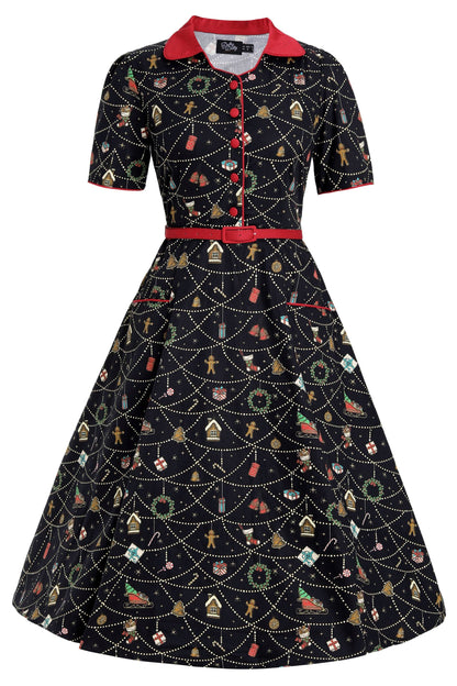 Mabel Christmas Ornament Shirt Dress