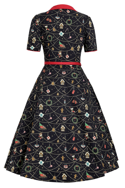 Mabel Christmas Ornament Shirt Dress