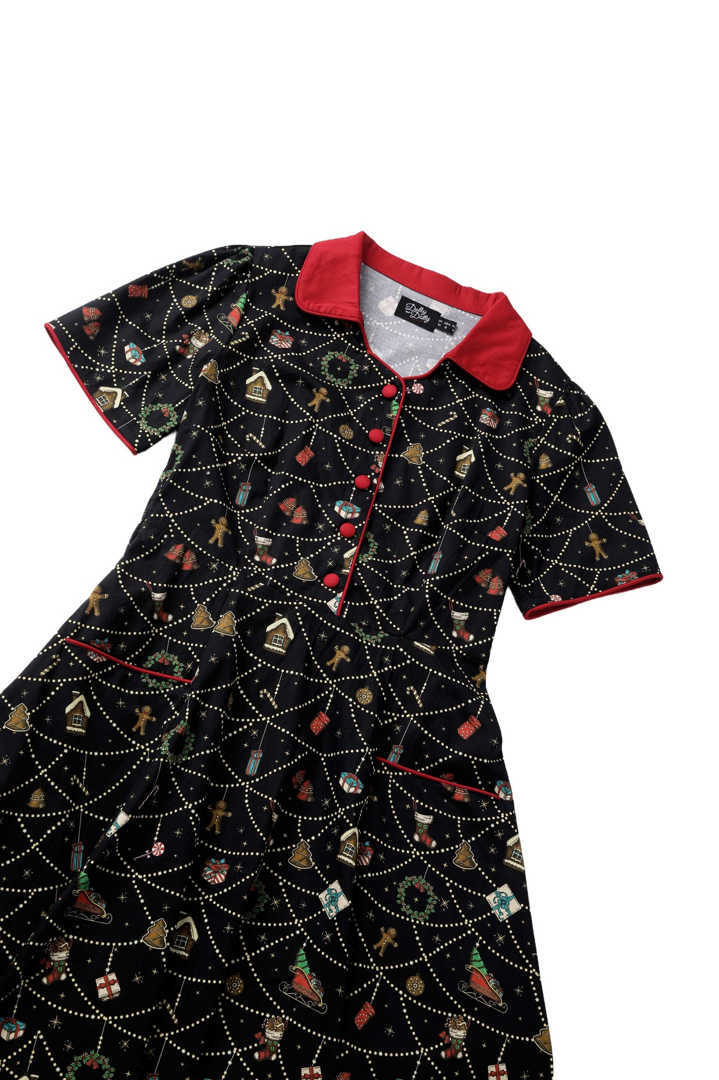 Mabel Christmas Ornament Shirt Dress