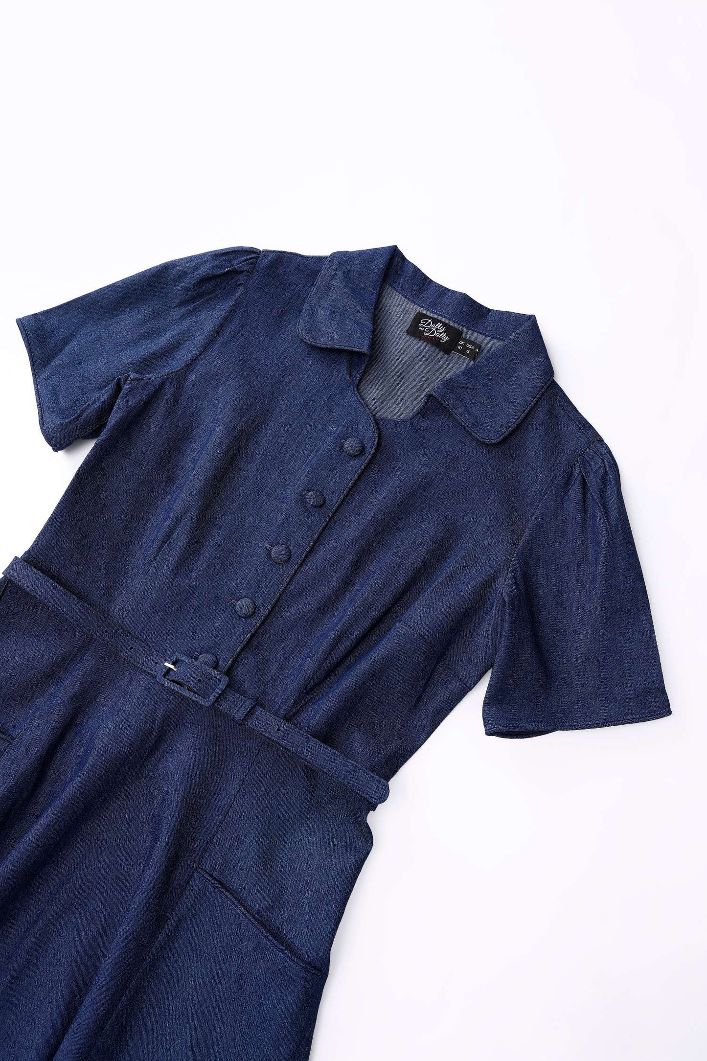 Mabel Denim Midi Shirt Dress
