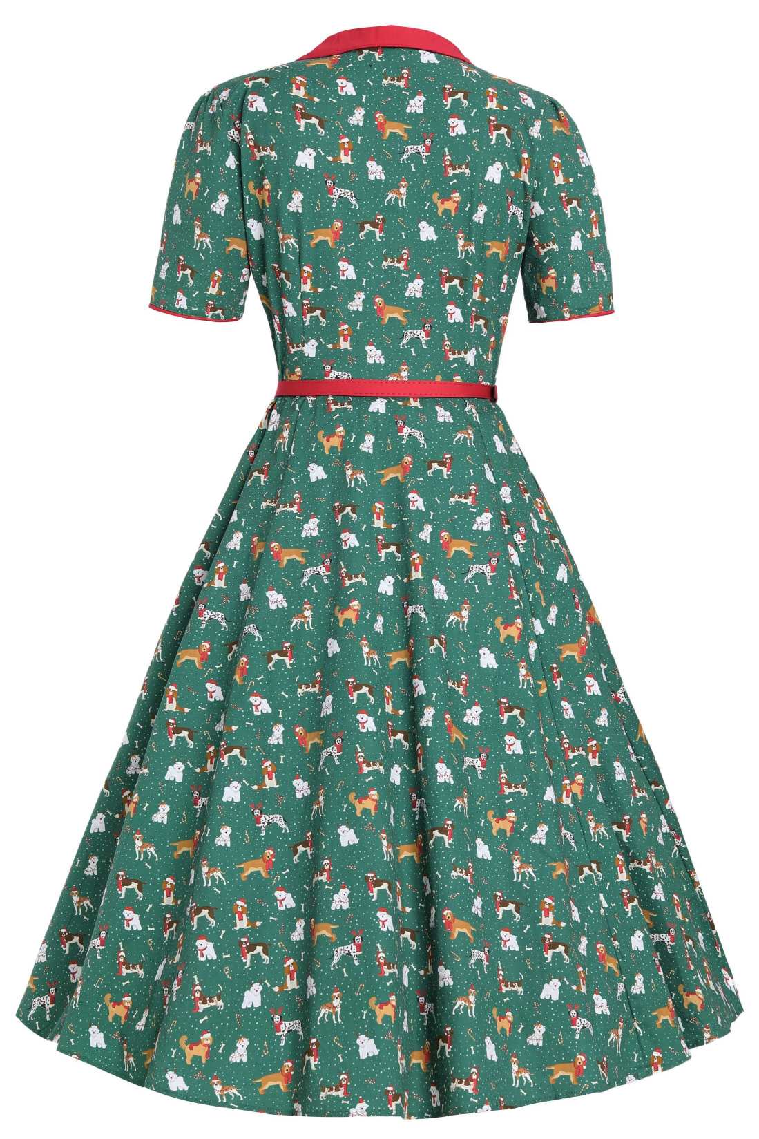 Mabel Dog At Christmas Shirt Dress