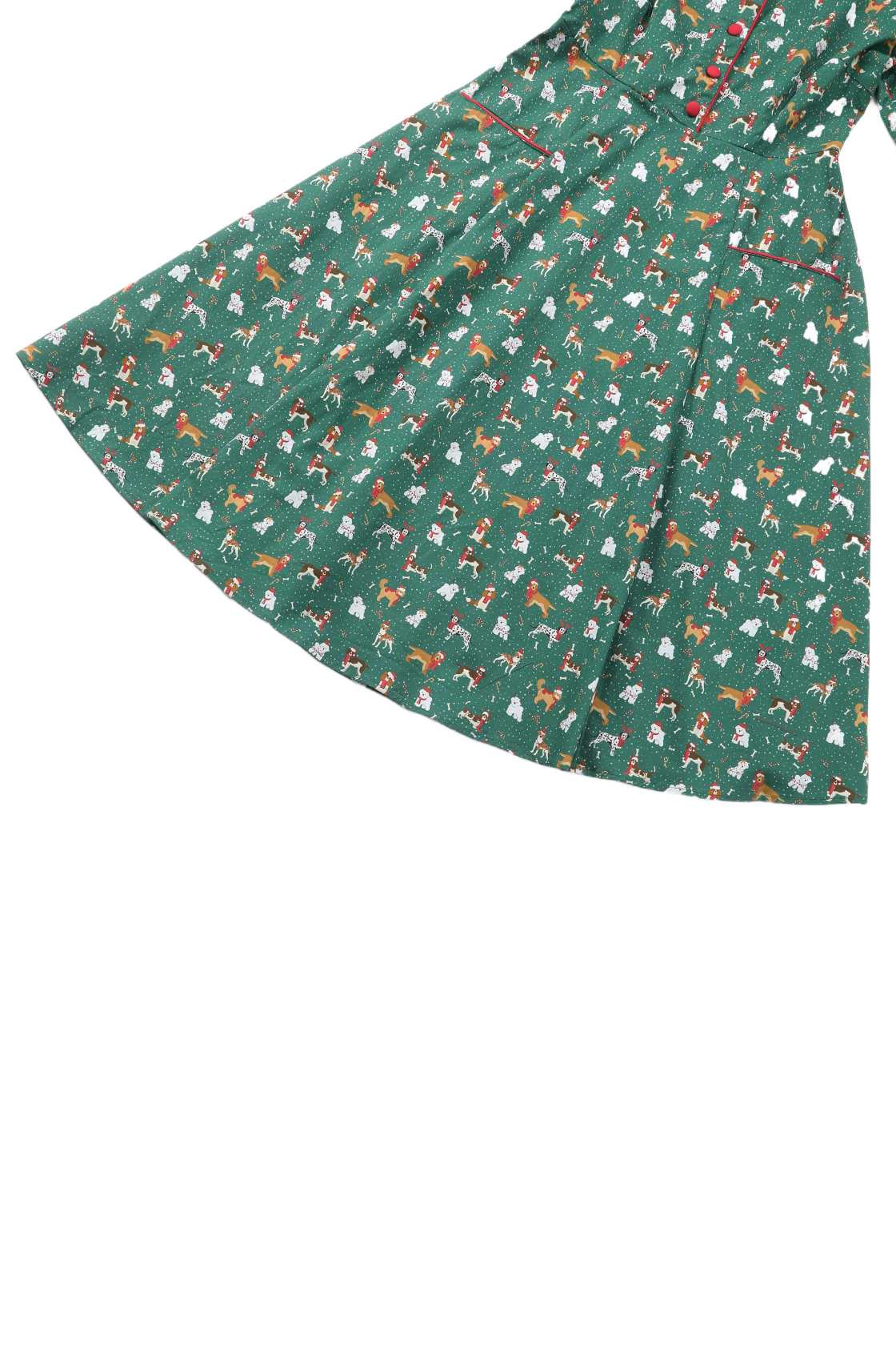 Mabel Dog At Christmas Shirt Dress