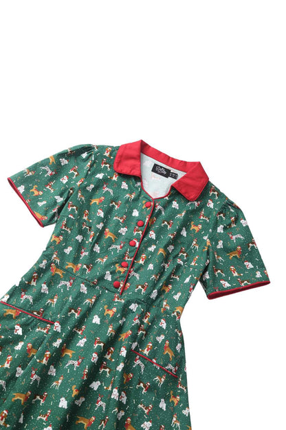 Mabel Dog At Christmas Shirt Dress