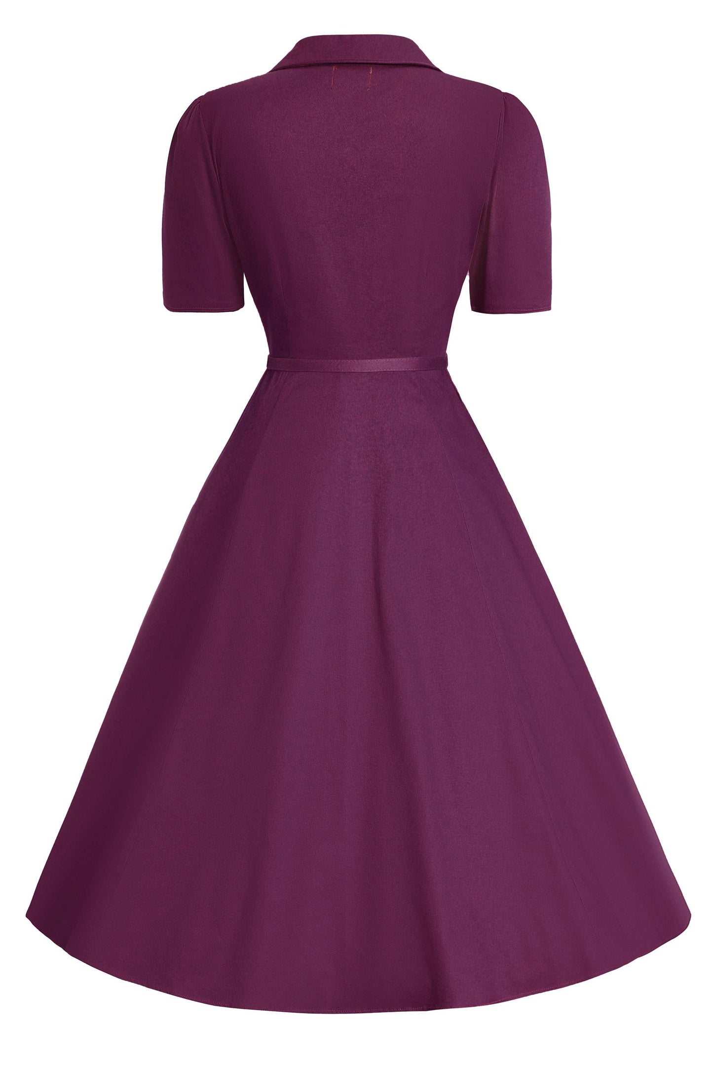 Mabel Purple Midi Shirt Dress