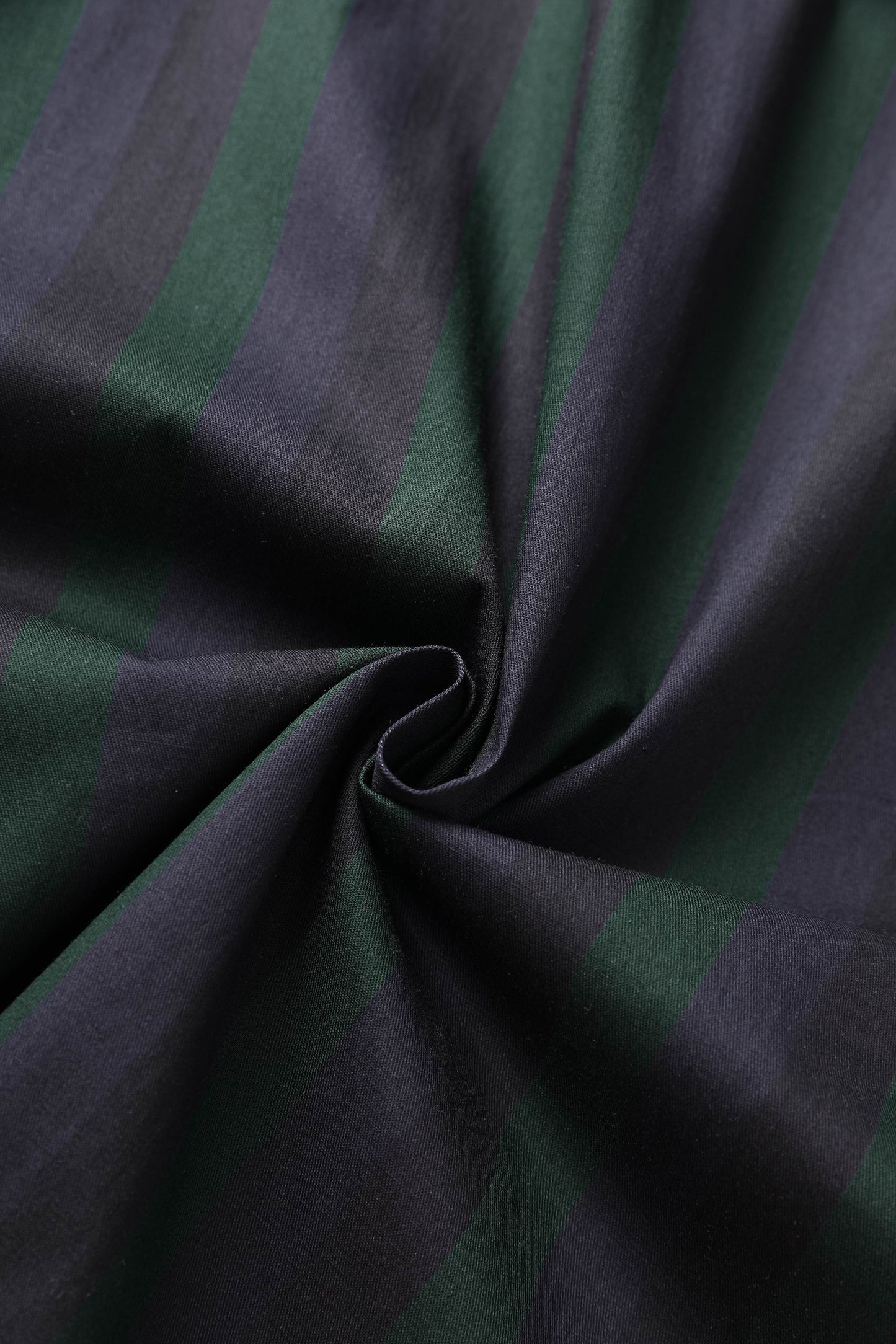 Mabel Rockabilly Striped Shirt Dress In Dark Green