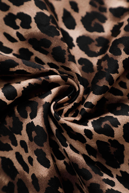 Maisie Leopard Print Full Circle Midi Skirt