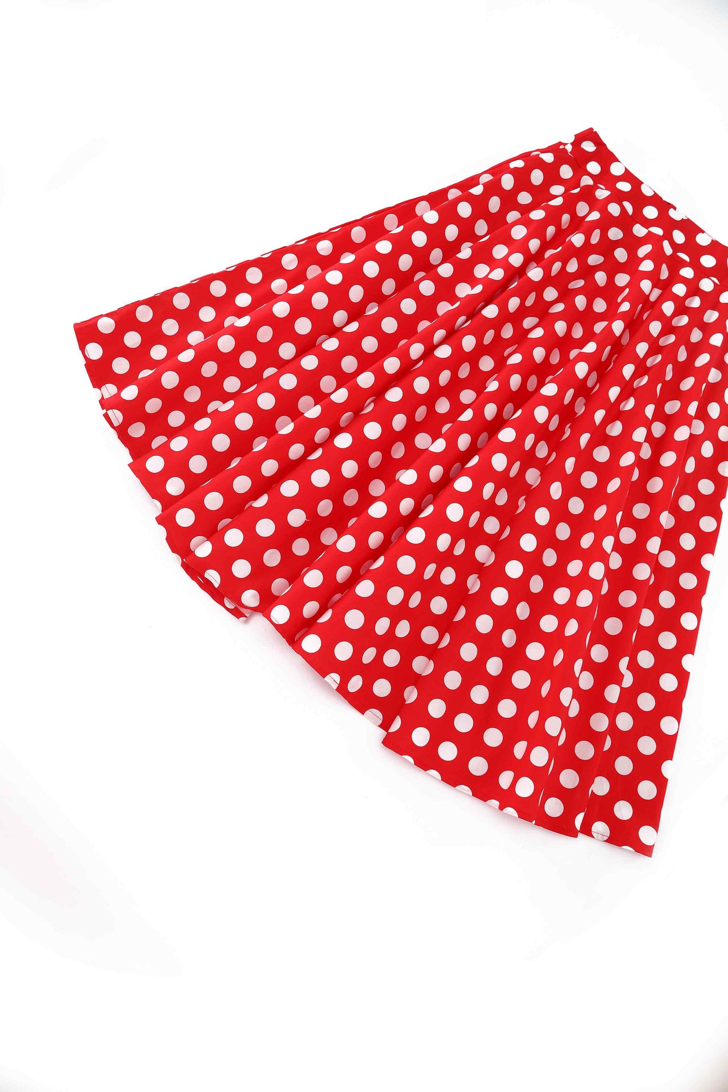 Maisie Red Polka Dot Full Circle Midi Skirt