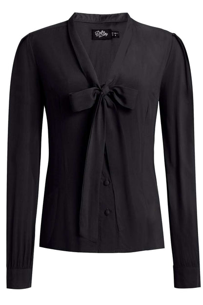 Margaret Long Sleeved Blouse In Black