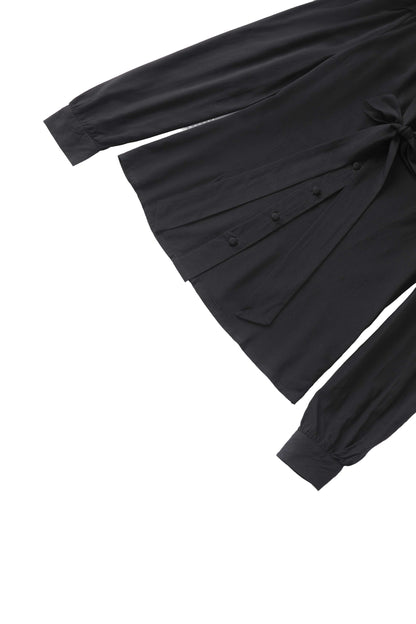 Margaret Long Sleeved Blouse In Black