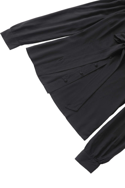 Margaret Long Sleeved Blouse In Black