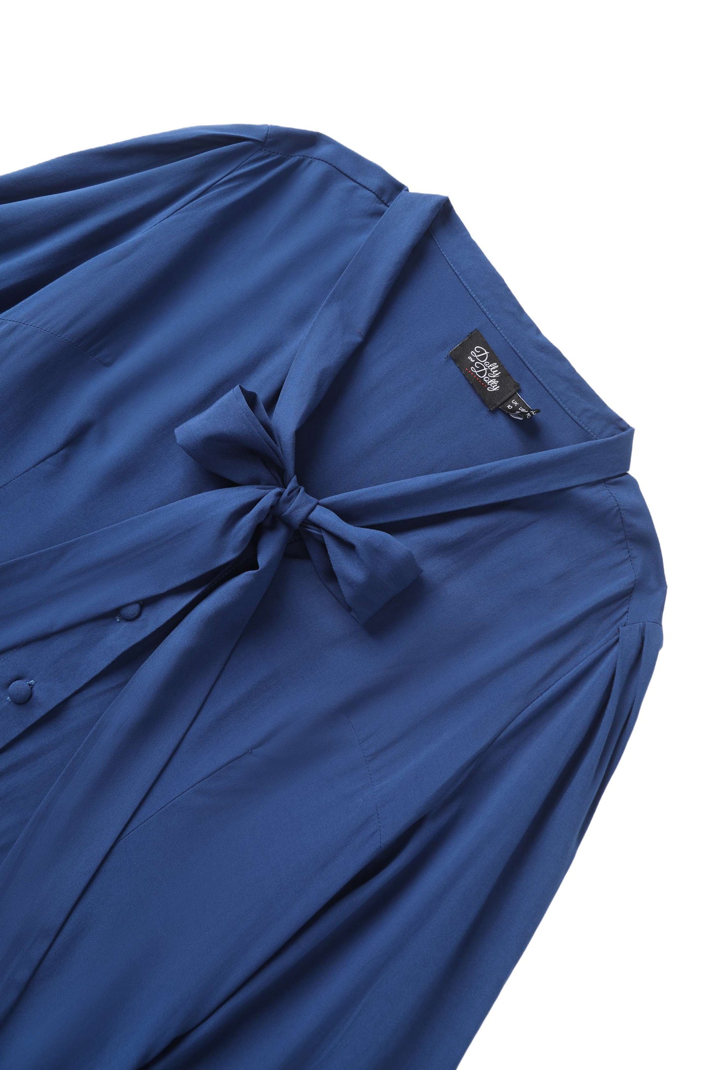 Margaret Long Sleeved Blouse In Royal Blue